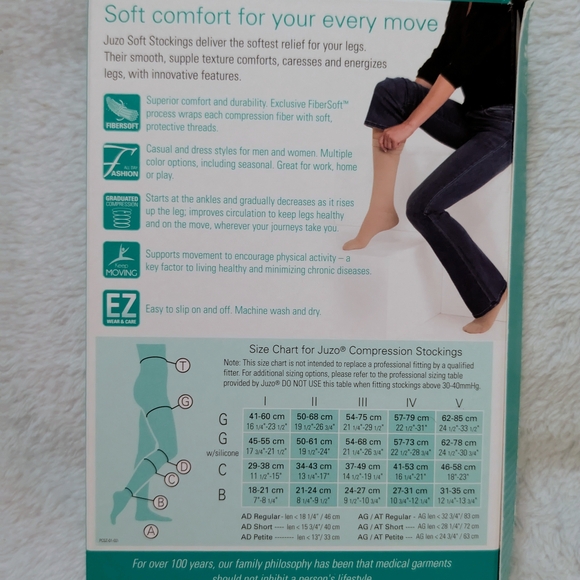 Juzo Soft Compression Stockings - Beige - Picture 2 of 3